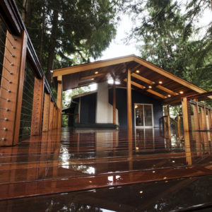 Redwood Outdoor Deck Ceiling