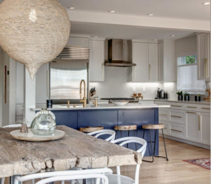 Seattle rustic dining room kitchen remodel