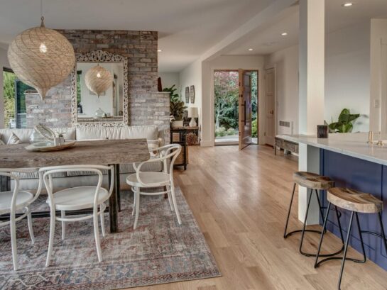 Seattle rustic Dining Room Remodel
