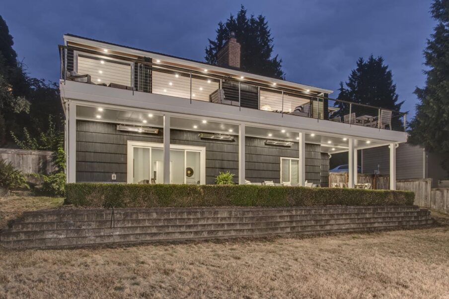 Seattle back deck evening