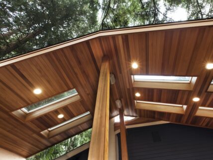 Redwood Outdoor Deck Ceiling