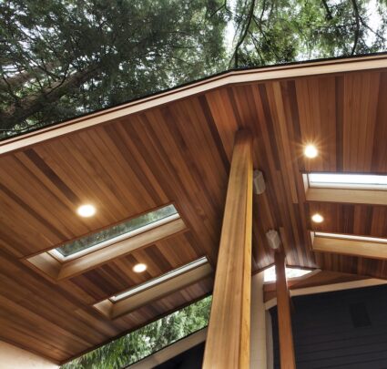 Redwood Outdoor Deck Ceiling