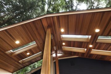 Redwood Outdoor Deck Ceiling