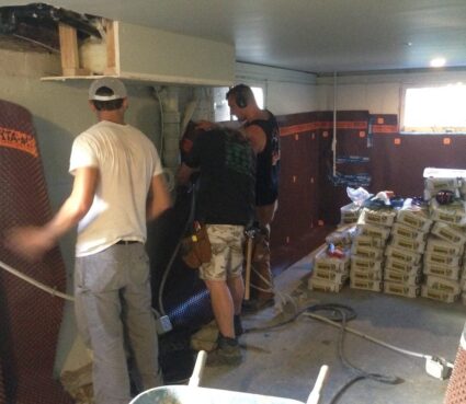 basement wall lining