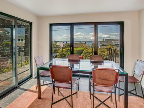 Seattle dining room remodel with view