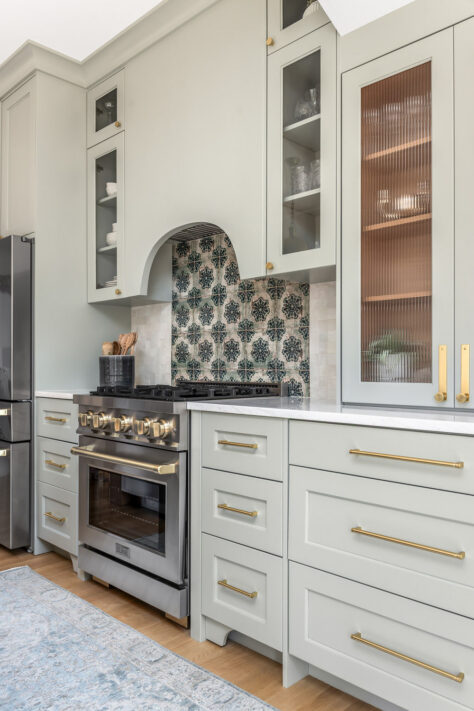 Kitchen stove and counter